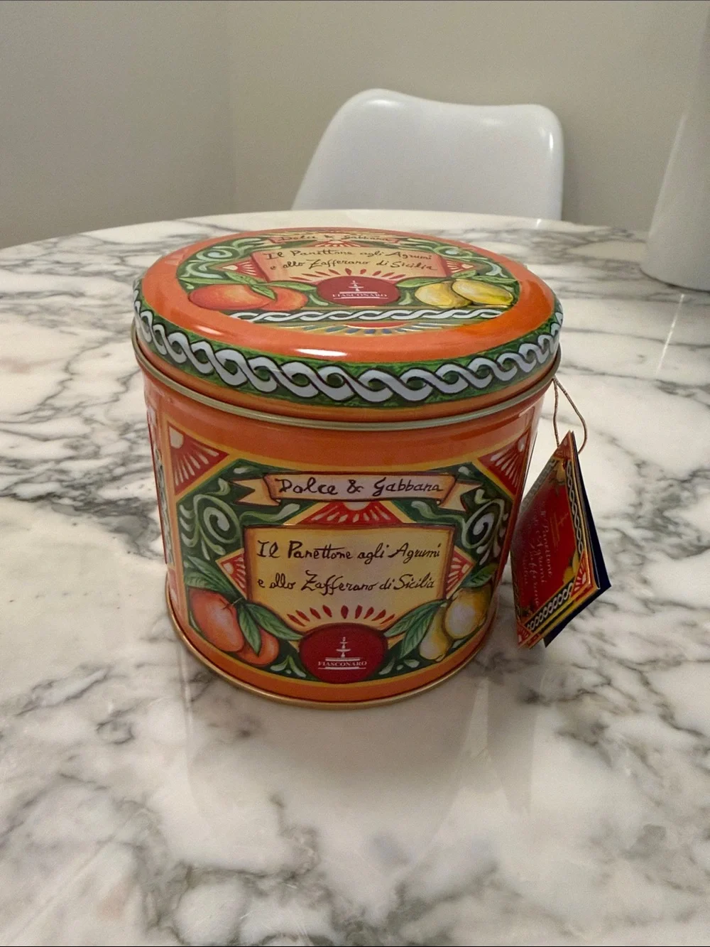 Dolce & Gabbana Orange and Green Citrus Decorative Tin